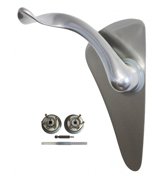 Poignée de porte ULNA SILVER - Anti propagation de virus