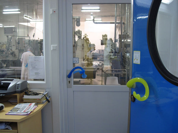 Poignée de porte ULNA SENSIAL bleue - Anti propagation de virus